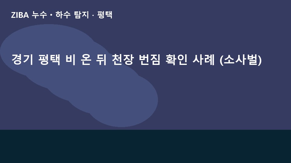 경기 평택 비 온 뒤 천장 번짐 확인 사례 (소사벌)