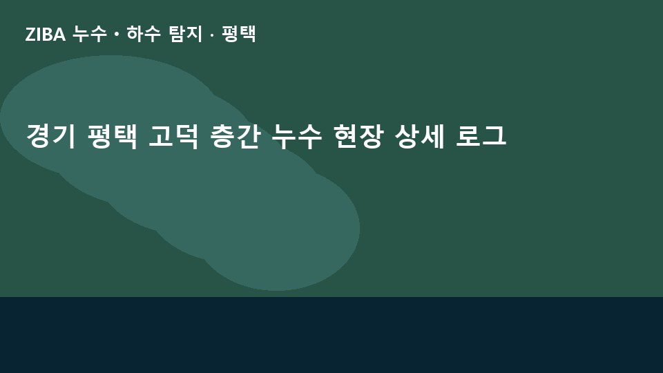 경기 평택 고덕 층간 누수 현장 상세 로그